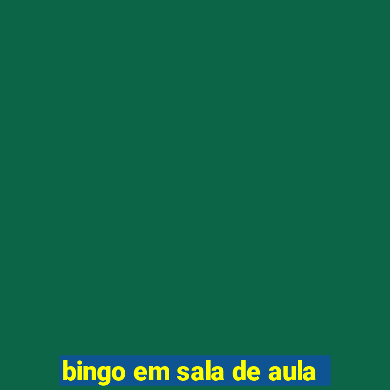 bingo em sala de aula